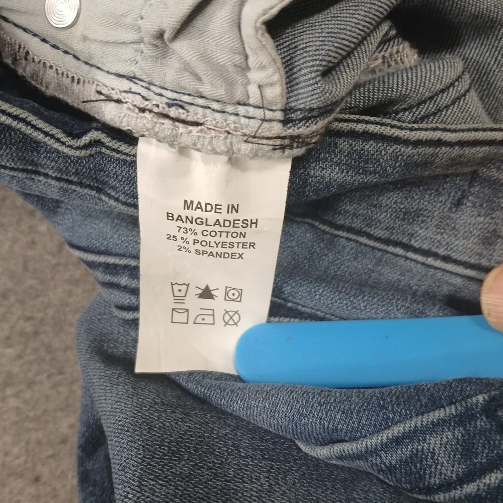 Olgyn Straight‎ Leg Jeans Men's W32 L26 Blue Regular Fit Cotton